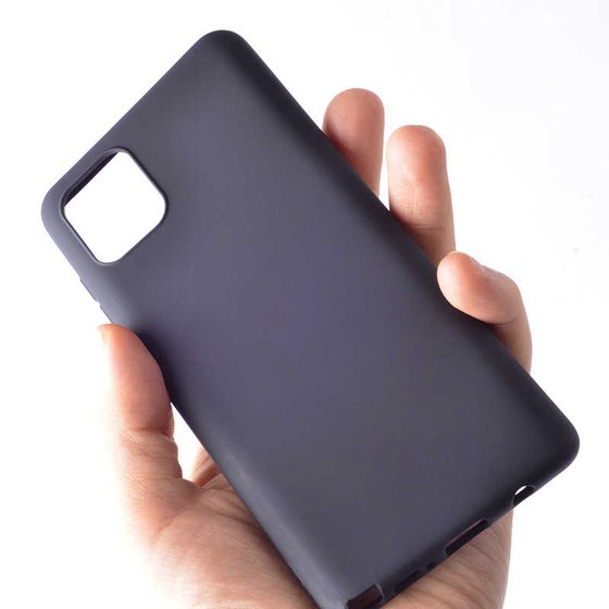 Microsonic Matte Silicone Samsung Galaxy S10 Lite Kılıf Lacivert