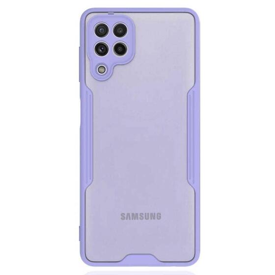 Microsonic Samsung Galaxy M22 Kılıf Paradise Glow Lila