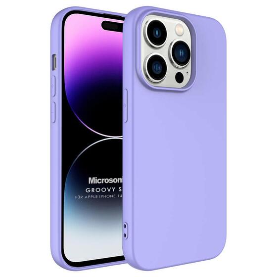 Microsonic Apple iPhone 14 Pro Max Kılıf Groovy Soft Lila