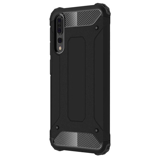 Microsonic Huawei P20 Pro Kılıf Rugged Armor Siyah