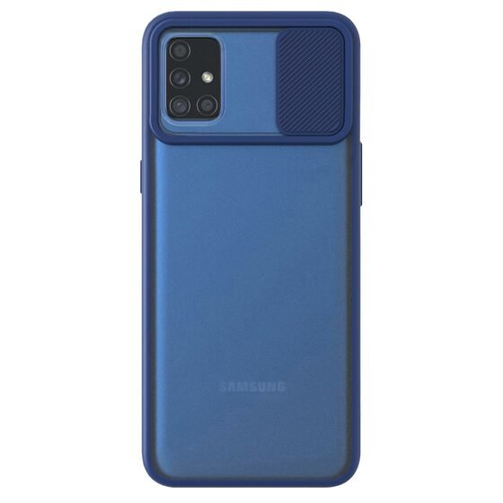 Microsonic Samsung Galaxy A71 Kılıf Slide Camera Lens Protection Lacivert