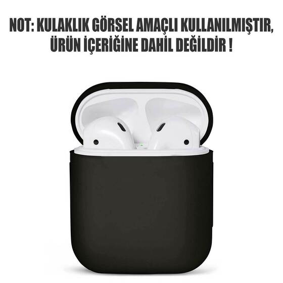 Microsonic Apple AirPods 1. Nesil / 2. Nesil Liquid Silicone Lansman Siyah