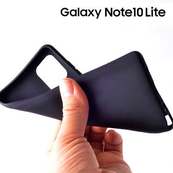 Microsonic Matte Silicone Samsung Galaxy Note 10 Lite Kılıf Mavi