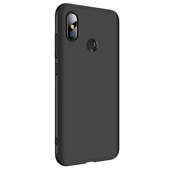 Microsonic Xiaomi Redmi Note 6 Pro Kılıf Double Dip 360 Protective Siyah