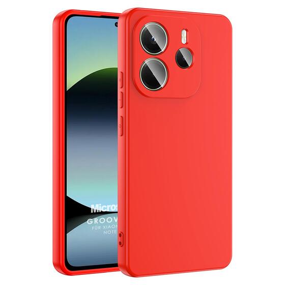 Microsonic Xiaomi Redmi Note 14 5G Kılıf Groovy Soft Kırmızı