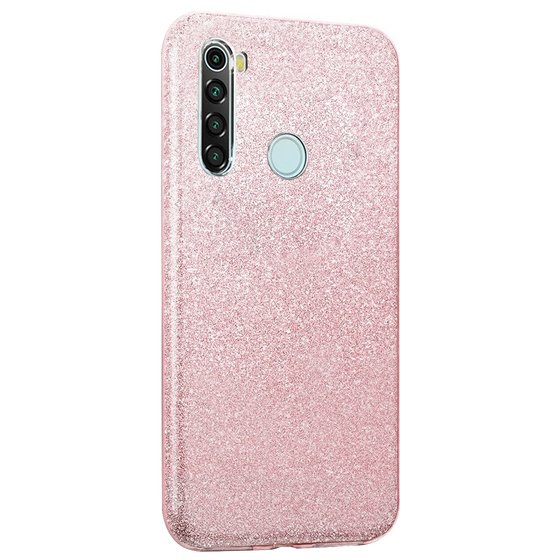 Microsonic Xiaomi Redmi Note 8 Kılıf Sparkle Shiny Rose Gold