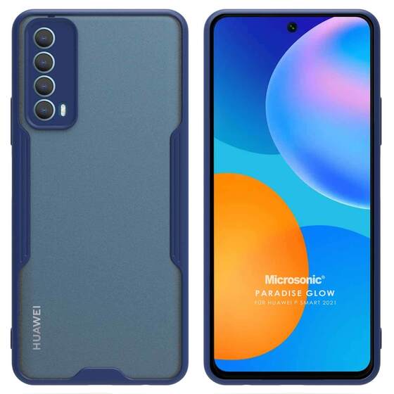 Microsonic Huawei P Smart 2021 Kılıf Paradise Glow Lacivert