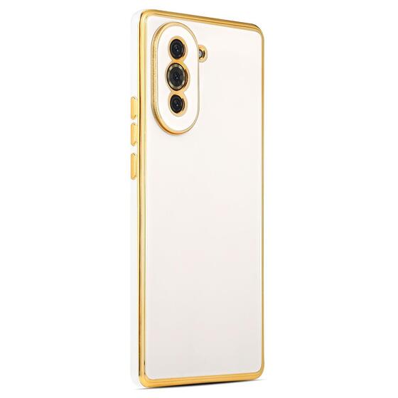 Microsonic Huawei Nova 10 Kılıf Olive Plated Beyaz