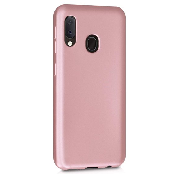 Microsonic Matte Silicone Samsung Galaxy M20 Kılıf Rose Gold