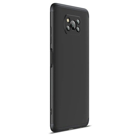 Microsonic Xiaomi Poco X3 Pro Kılıf Double Dip 360 Protective Siyah