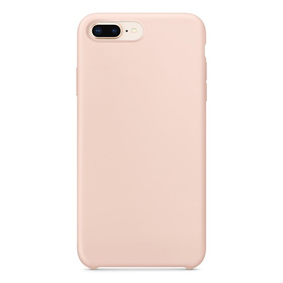 Microsonic Apple iPhone 8 Plus Kılıf Liquid Lansman Silikon Kum Pembesi