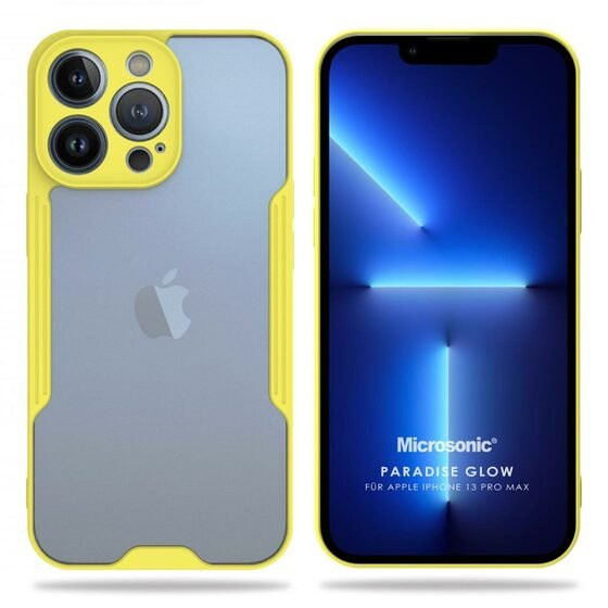 Microsonic Apple iPhone 13 Pro Max Kılıf Paradise Glow Sarı