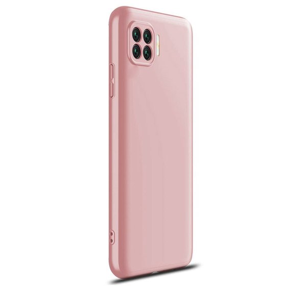 Microsonic Oppo Reno 4 Lite Kılıf Double Dip 360 Protective Rose Gold