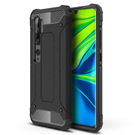 Microsonic Xiaomi Mi Note 10 Kılıf Rugged Armor Siyah