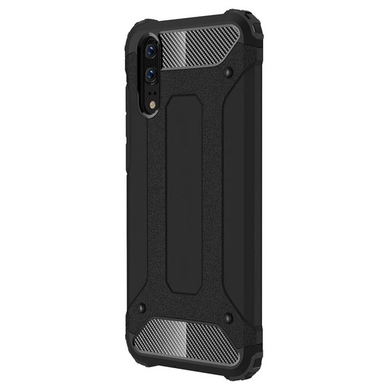 Microsonic Huawei P20 Kılıf Rugged Armor Siyah