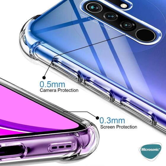 Microsonic Xiaomi Redmi 9 Kılıf Shock Absorbing Şeffaf