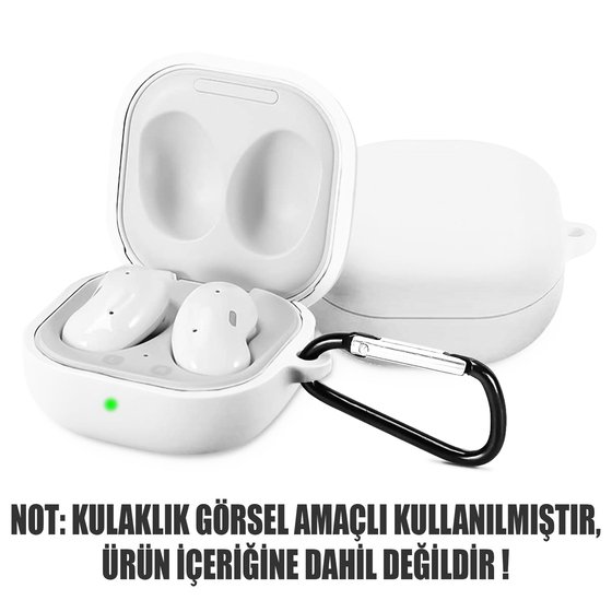 Microsonic Samsung Galaxy Buds Pro Mat Silikon Kılıf Beyaz