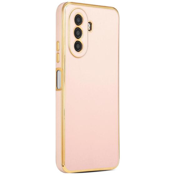 Microsonic Huawei Nova Y70 Kılıf Olive Plated Pembe