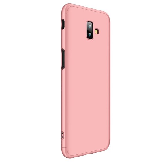 Microsonic Samsung Galaxy J6 Plus Kılıf Double Dip 360 Protective Rose Gold