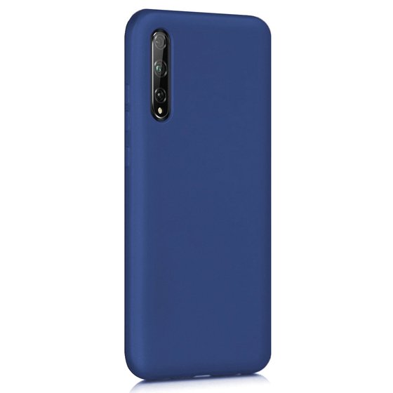 Microsonic Matte Silicone Huawei Y8P Kılıf Lacivert