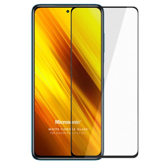 Microsonic Xiaomi Poco X3 Pro Seramik Matte Flexible Ekran Koruyucu Siyah