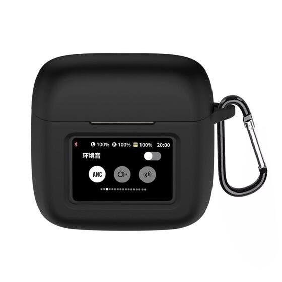 Microsonic JBL Tour Pro 3 Kılıf Askılı Mat Silikon Siyah