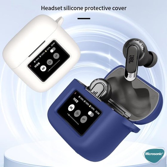 Microsonic JBL Tour Pro 3 Kılıf Askılı Mat Silikon Siyah