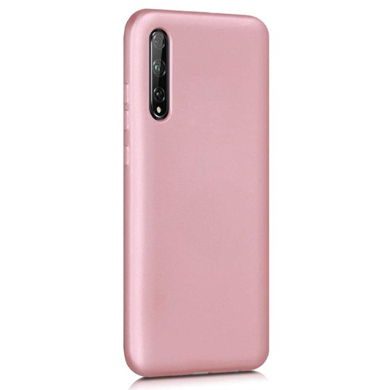 Microsonic Matte Silicone Huawei P Smart S Kılıf Rose Gold