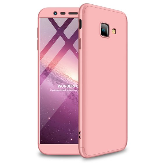 Microsonic Samsung Galaxy J4 Plus Kılıf Double Dip 360 Protective Rose Gold