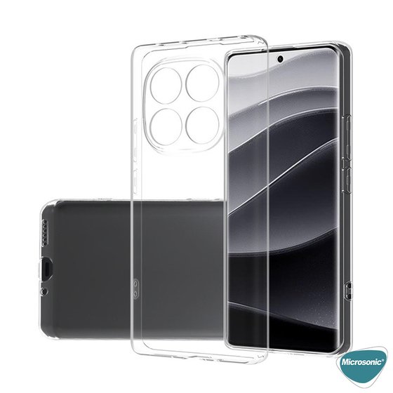 Microsonic Xiaomi Redmi Note 14 Pro Plus Kılıf Transparent Soft Şeffaf