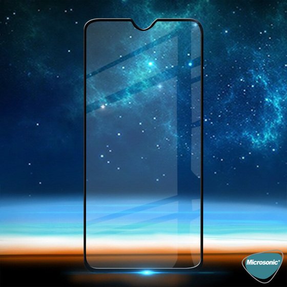 Microsonic Oppo Reno Z Tam Kaplayan Temperli Cam Ekran Koruyucu Siyah