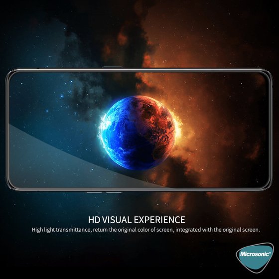 Microsonic Oppo Reno 2Z Tam Kaplayan Temperli Cam Ekran Koruyucu Siyah