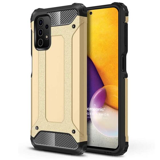 Microsonic Samsung Galaxy A73 5G Kılıf Rugged Armor Gold