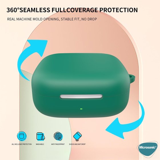 Microsonic Huawei FreeArc Kılıf Askılı Mat Silikon Lacivert