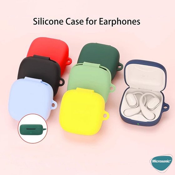 Microsonic Huawei FreeArc Kılıf Askılı Mat Silikon Lacivert