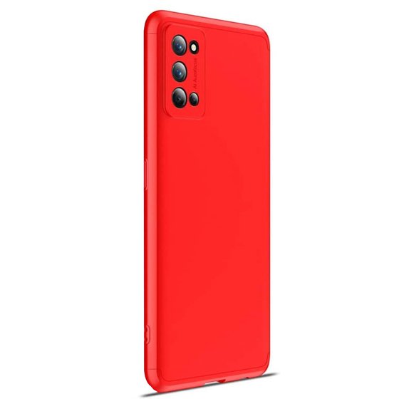 Microsonic Realme 7 Pro Kılıf Double Dip 360 Protective Kırmızı