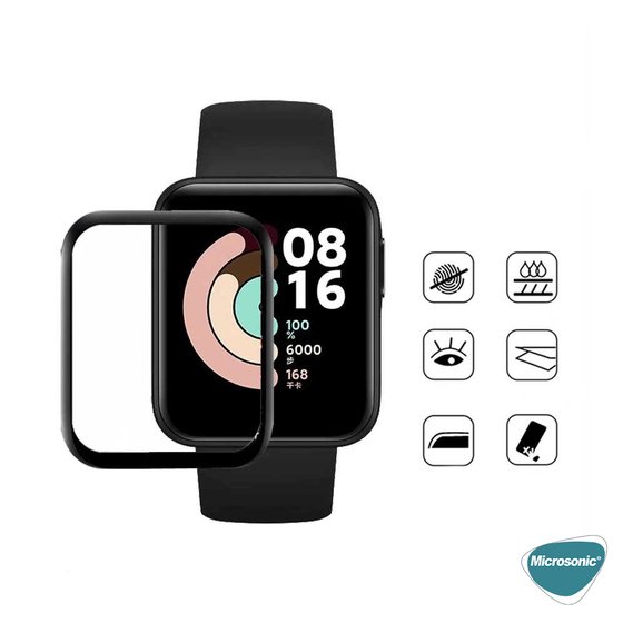 Microsonic Xiaomi Poco Watch Tam Kaplayan Nano Cam Ekran Koruyucu Siyah