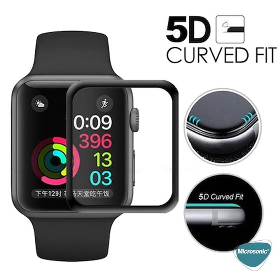 Microsonic Xiaomi Poco Watch Tam Kaplayan Nano Cam Ekran Koruyucu Siyah