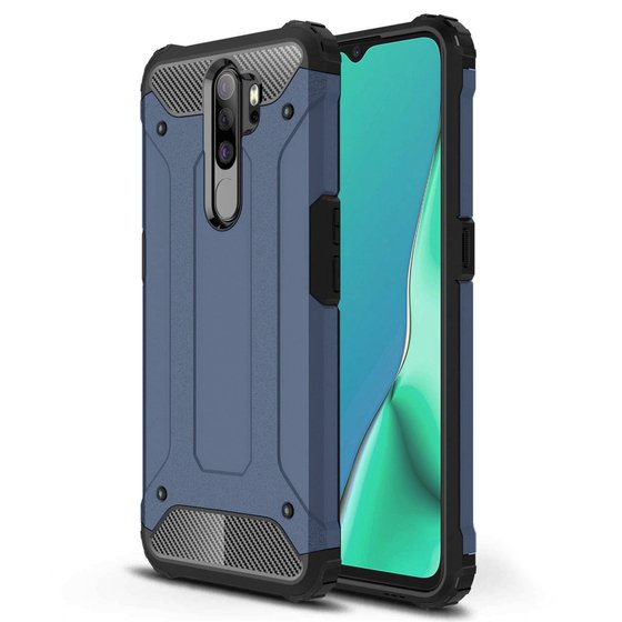 Microsonic Oppo A9 2020 Kılıf Rugged Armor Lacivert