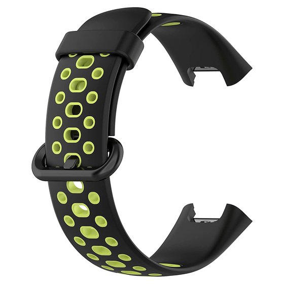Microsonic Xiaomi Poco Watch Rainbow Band Kordon Siyah Yeşil