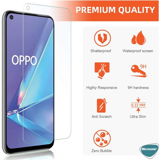 Microsonic Oppo A52 Tempered Glass Screen Protector