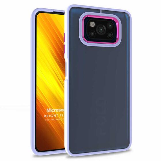 Microsonic Xiaomi Poco X3 Pro Kılıf Bright Planet Lila