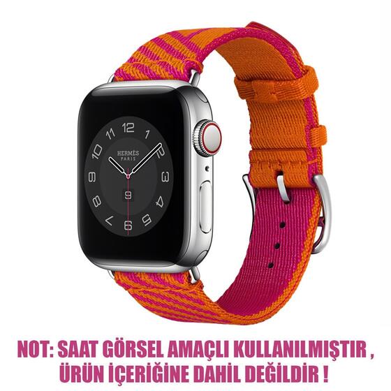 Microsonic Apple Watch 8 41mm Kordon Jumping Single Tour Pembe