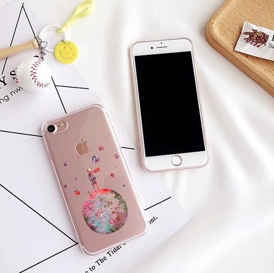 Microsonic iPhone 8 Desenli Kılıf Küçük Prens Kırmızı