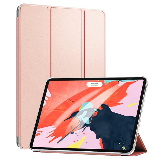 Microsonic Apple iPad Pro 11`` 2022 4. Nesil Kılıf (A2759-A2435-A2761-A2762) Smart Case ve Arka Kapak Rose Gold