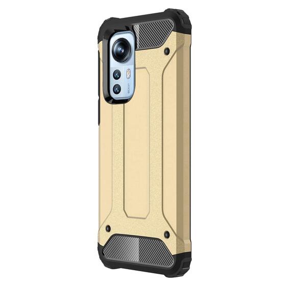 Microsonic Xiaomi Mi 12 Kılıf Rugged Armor Gold