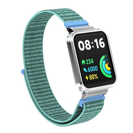 Microsonic Xiaomi Poco Watch Hasırlı Kordon Woven Sport Loop Su Yeşili