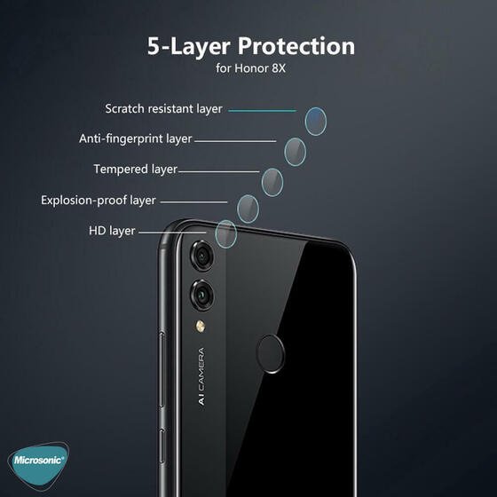 Microsonic Huawei Honor 10 Lite Kamera Lens Koruma Camı