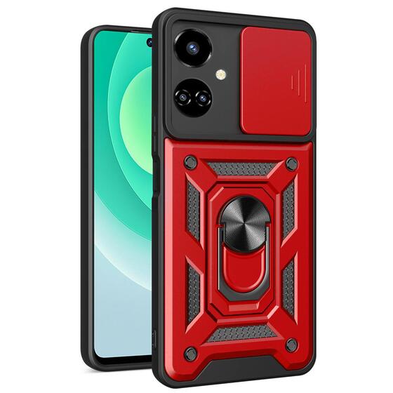 Microsonic TECNO Camon 19 Neo Kılıf Impact Resistant Kırmızı