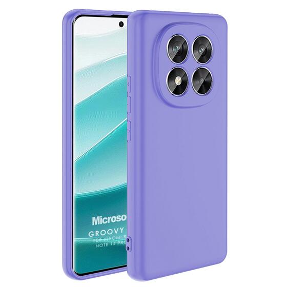 Microsonic Xiaomi Redmi Note 14 Pro 4G Kılıf Groovy Soft Lila